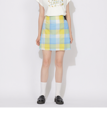 【原宿・WEB限定】クレストブリッジチェックカラミクロスミニスカート