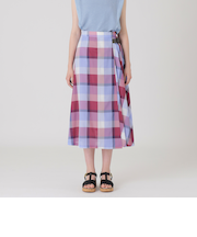 クレストブリッジチェックカラミクロスロングスカート