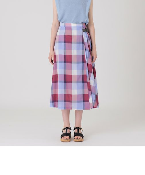 クレストブリッジチェックカラミクロスロングスカート