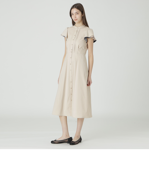 【一部店舗限定】シルキータフタシャツドレス
