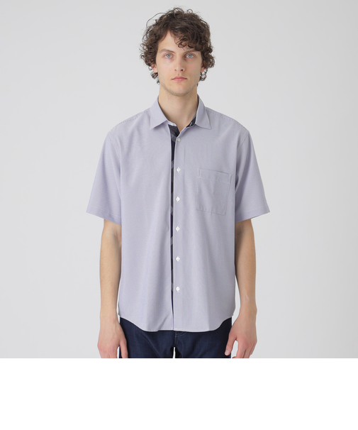 【一部店舗限定】パーシャルチェックシアサッカーシャツ