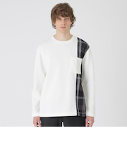 【一部店舗限定】サイドチェックカットソー