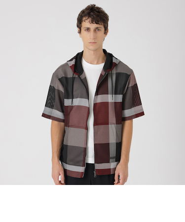 クレストブリッジチェックカラミパーカー