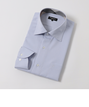 【一部店舗限定】テクニカルシャドーストライプセミワイドカラーシャツ