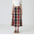 【一部店舗限定】クレストブリッジチェックロングフレアスカート