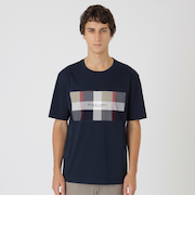 【一部店舗限定】パネルクレストブリッジチェックTシャツ