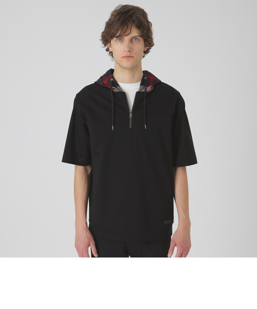 【一部店舗限定】チェックフードプルオーバーパーカー