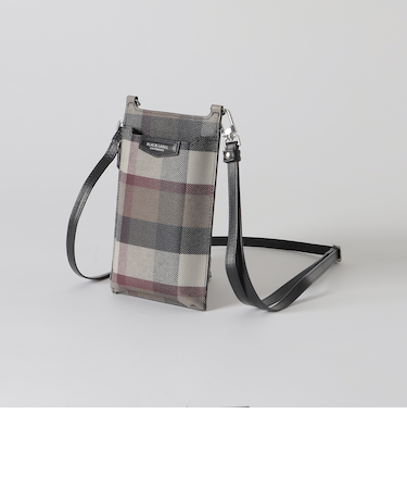 【一部店舗限定】PVCクレストブリッジチェックスマホショルダー