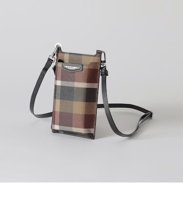 【一部店舗限定】PVCクレストブリッジチェックスマホショルダー