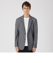 メランジプリントライトブリーズジャケット