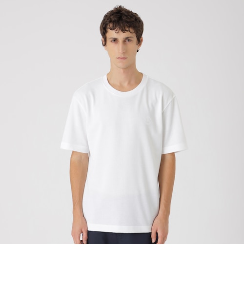 サッカータックエンブロイダリーTシャツ｜ブルーレーベルブラック