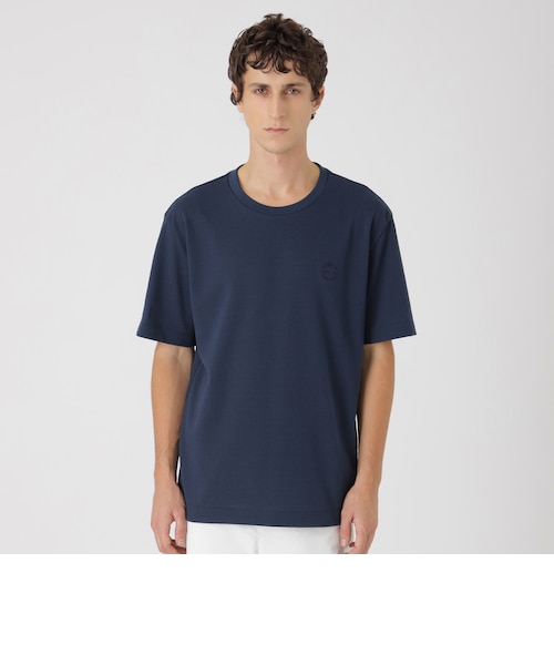 サッカータックエンブロイダリーTシャツ｜ブルーレーベルブラック