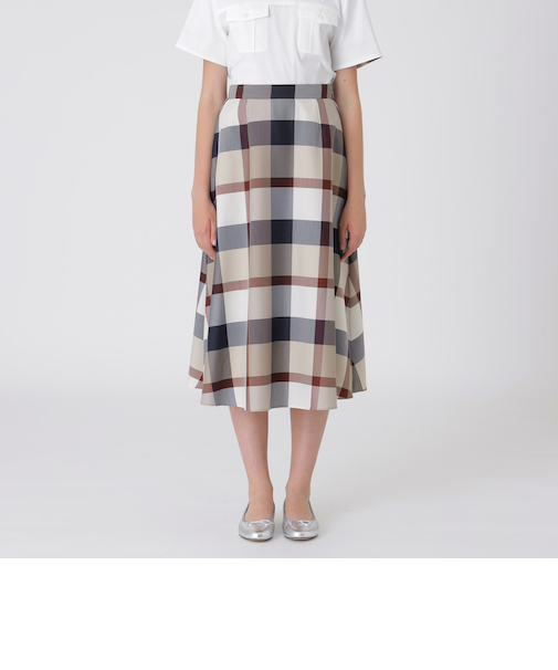 クレストブリッジチェックライトクロッシングツイルスカート