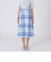 クレストブリッジチェックライトクロッシングツイルスカート