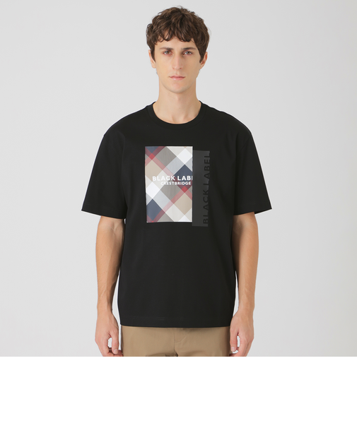 ボックスチェックロゴグラフィックTシャツ