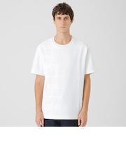 シアーチェックコンビTシャツ