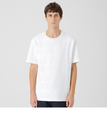 シアーチェックコンビTシャツ