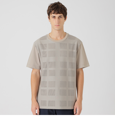 シアーチェックコンビTシャツ