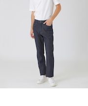 ダブルフェイスクレストブリッジチェックデニムパンツ