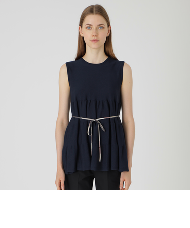 ライトコットンポリティアードニット