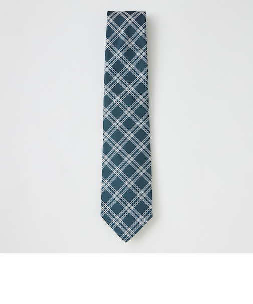 【一部店舗限定】ホワイトペンチェックタイ