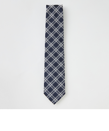 【一部店舗限定】ホワイトペンチェックタイ