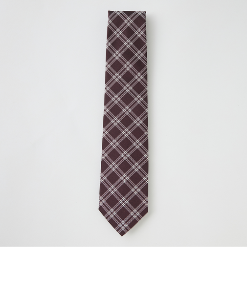 【一部店舗限定】ホワイトペンチェックタイ