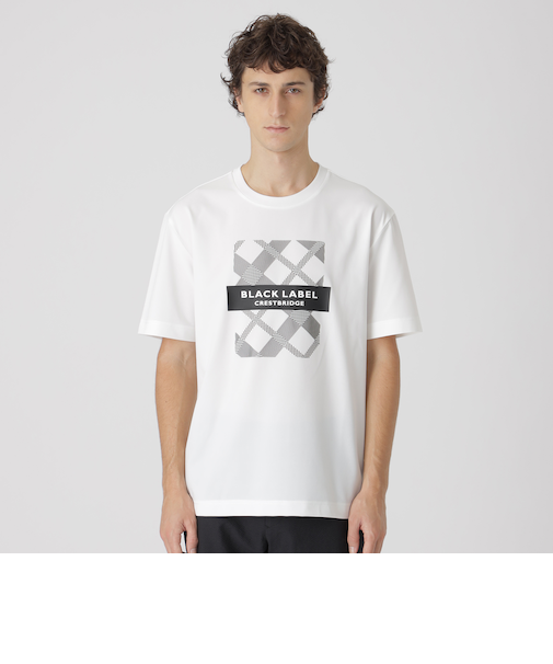 【一部店舗限定】シャドーバイアスチェック ロゴプリントTシャツ