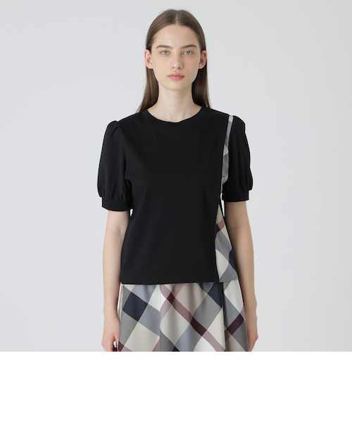 BLUE LABEL CRESTBRIDGE - 【新品未使用】ブルーレーベルクレストブリッジ　コンパクトスーピマスムTシャツ コンパクトピマスムースバックチェックTシャツ（カットソー