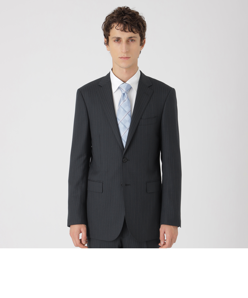 【一部店舗限定】アクセントカラーピンストライプスーツ