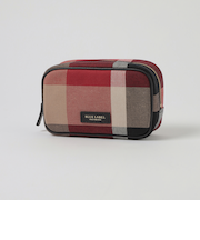 クレストブリッジチェックキャンバスポーチ