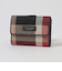 クレストブリッジチェックキャンバス二つ折り財布