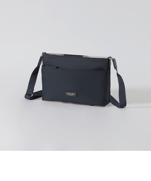 パーシャルクレストブリッジチェックナイロンミニショルダー