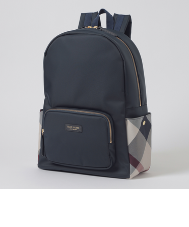 パーシャルクレストブリッジチェックナイロンバックパック