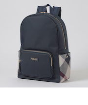 パーシャルクレストブリッジチェックナイロンバックパック