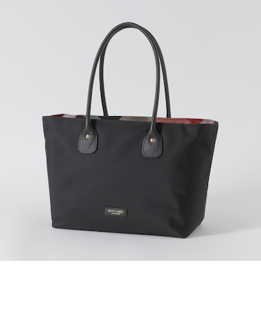 パーシャルクレストブリッジチェックナイロントート