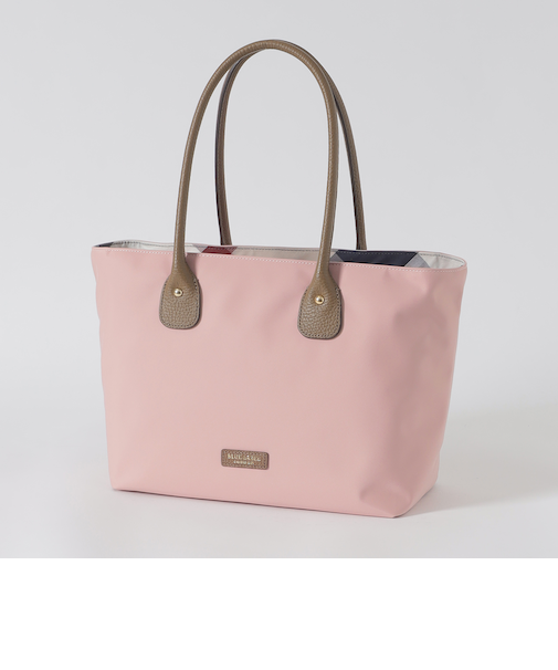 パーシャルクレストブリッジチェックナイロントート