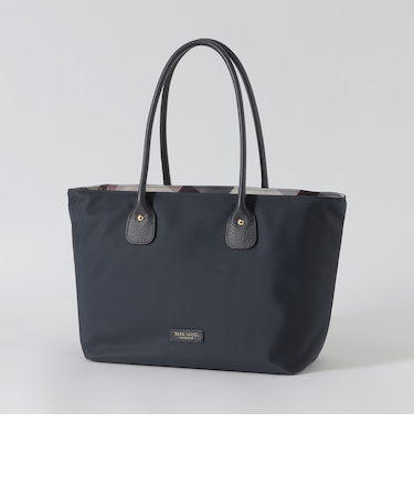 パーシャルクレストブリッジチェックナイロントート