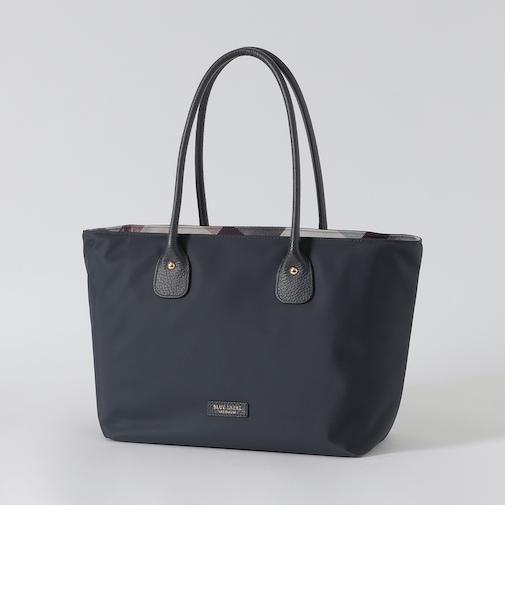 パーシャルクレストブリッジチェックナイロントート