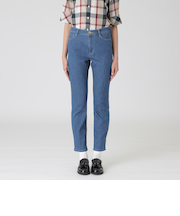 ライトデニムハイライズストレートパンツ