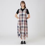 【25カラーWEB限定】【接触冷感】【吸水速乾】クレストブリッジチェッククールドライドレス
