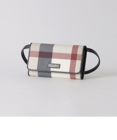 クレストブリッジチェックPVCウォレットショルダー
