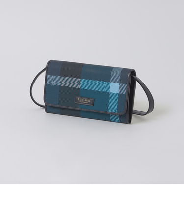 クレストブリッジチェックPVCウォレットショルダー