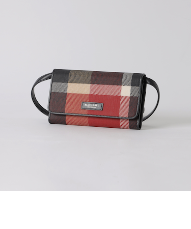 クレストブリッジチェックPVCウォレットショルダー