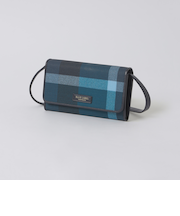 クレストブリッジチェックPVCウォレットショルダー