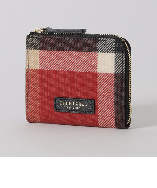 クレストブリッジチェックPVC L字財布