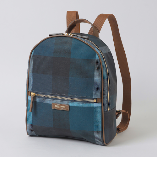 BLUE LABEL クレストブリッジブリッジチェックPVCバッグパック クレストブリッジチェックPVCバックパック（バッグ）｜BLUE