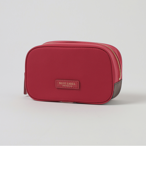 パーシャルクレストブリッジチェックナイロンポーチ