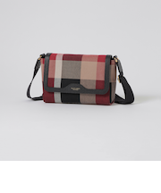 クレストブリッジチェックキャンバスかぶせショルダー