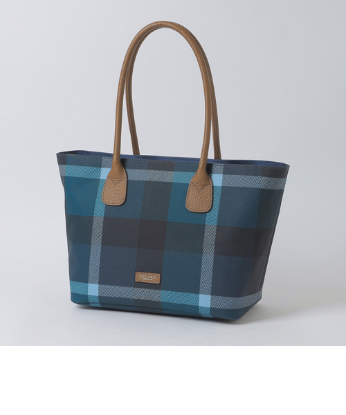 クレストブリッジチェックPVCトート｜ブルーレーベルブラックレーベル